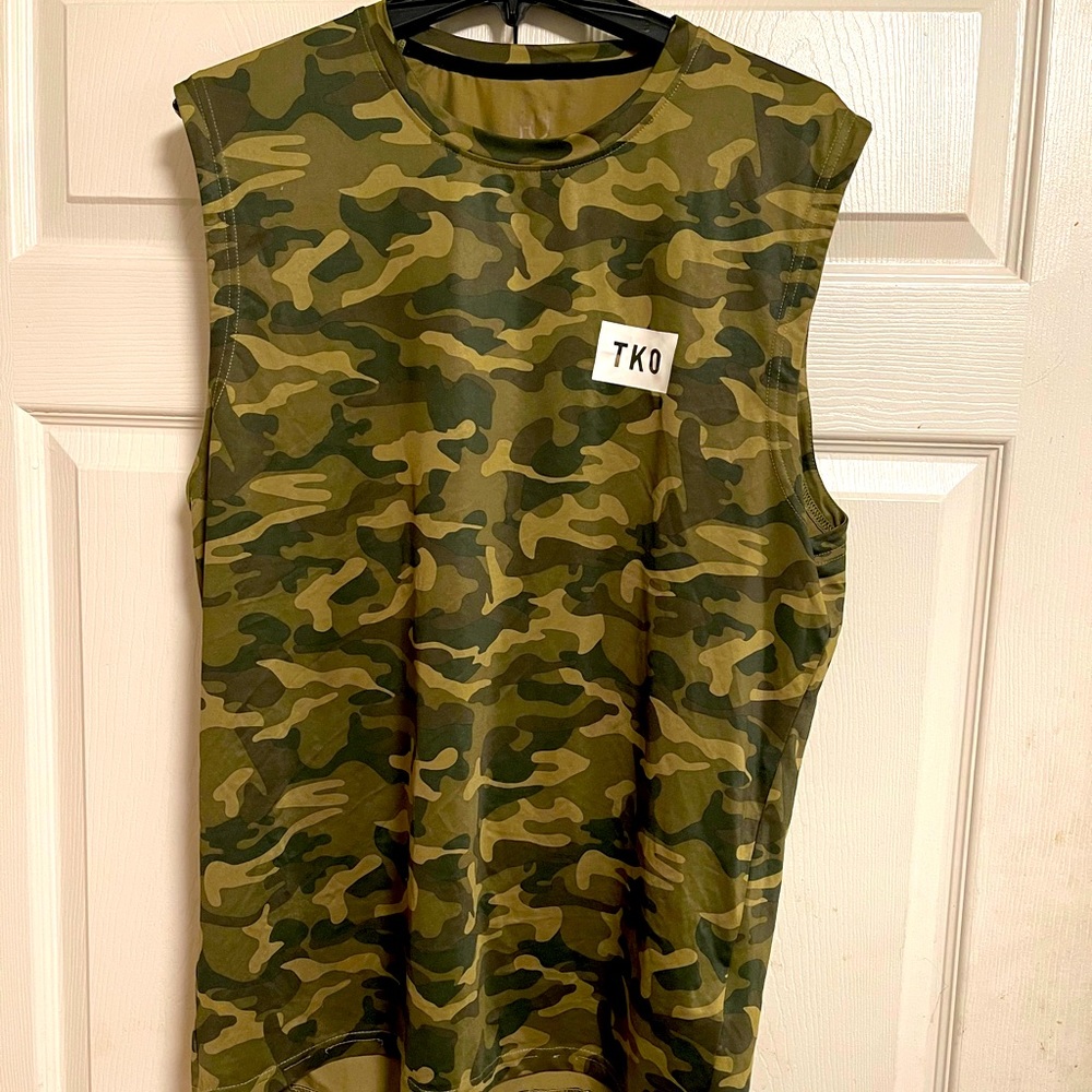 Camouflage workout shirt